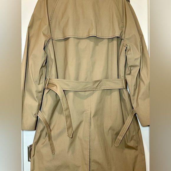 ✨VTG EUC✨London Fog Taupe Long Double Breasted LINEDTrench Coat Men's 42 Long - Picture 10 of 15